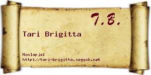 Tari Brigitta névjegykártya