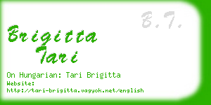 brigitta tari business card